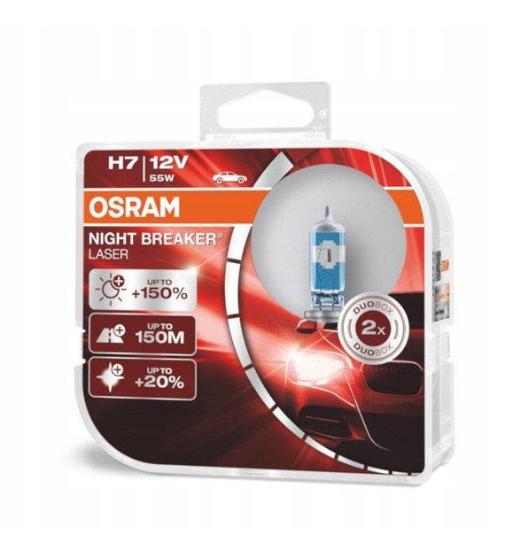 Żarówka OSRAM H7 12V 60/55W Night Breake Laser NEXT 150% 2szt