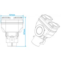 Adapter do przyczepy naczepy krótki 15/7 przejściówka