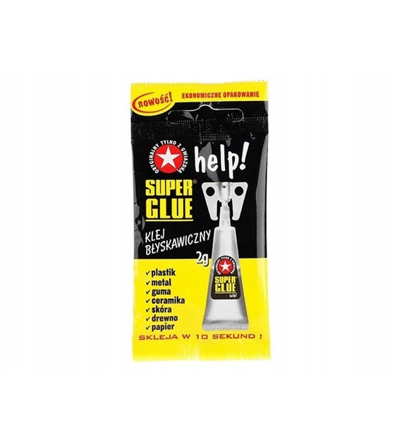 Klej SUPER GLUE HELP klej 2g