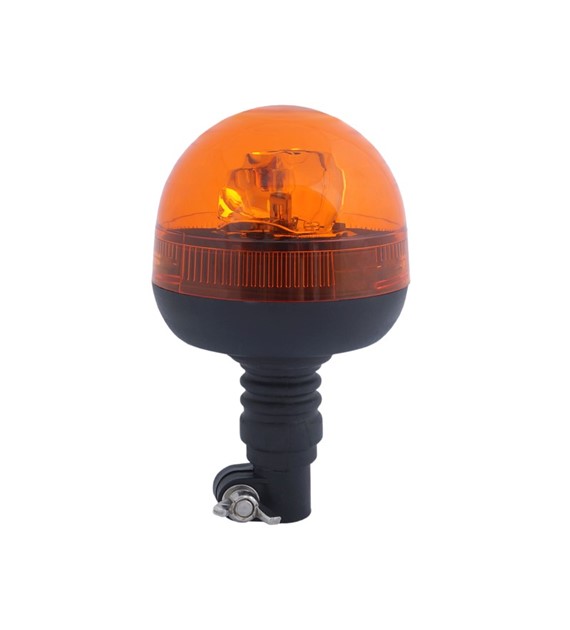 Lampa 12/24V z elastycznym mocowaniem na trzpień napę ślimakowy , pomarańcz ,E8