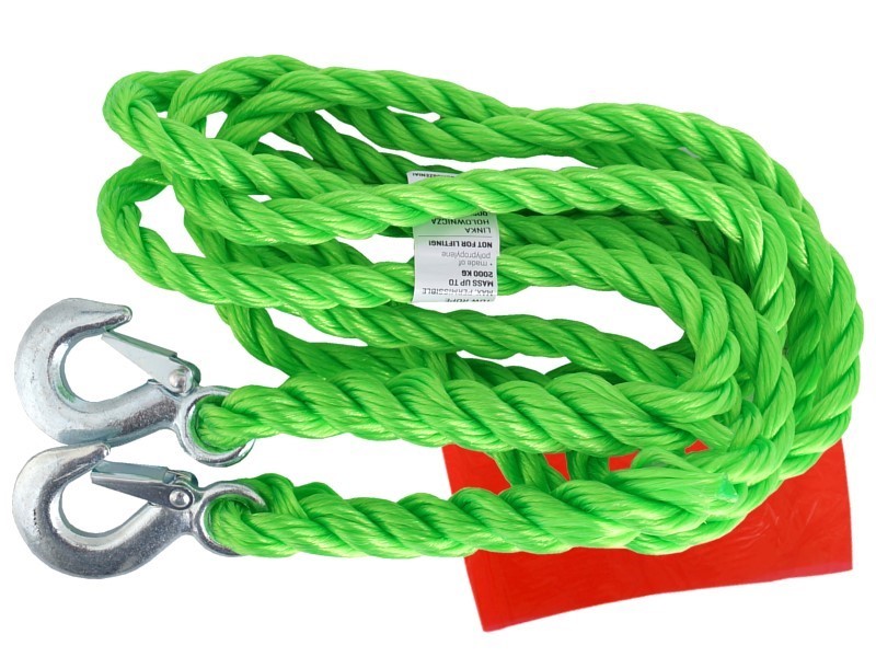 Linka holownicza DMX do 2000kg pleciona z hakami 4m Heavy Duty