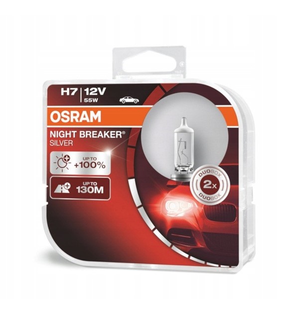 Żarówka OSRAM H7 12V 60/55W Night Breake Silver 100% 2szt