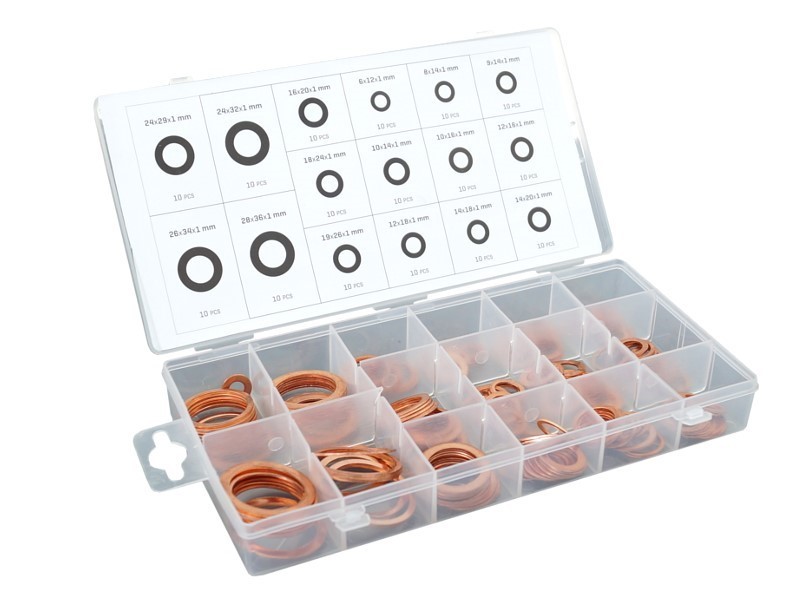 Podkładki miedziane 150szt