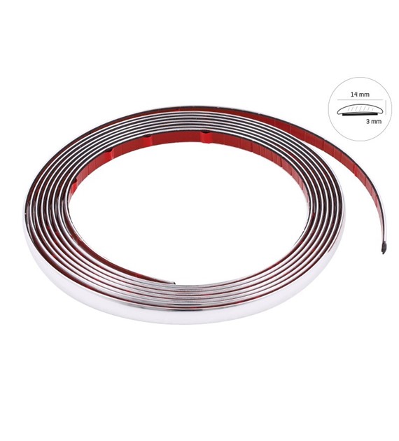 Listwa dekoracyjna chrom 14mm x 5m