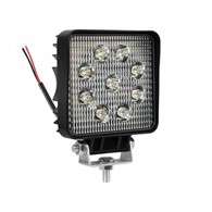 Lampa robocza 12/24V 9x3W 9 diod LED dł 117 szer 45 wys 117