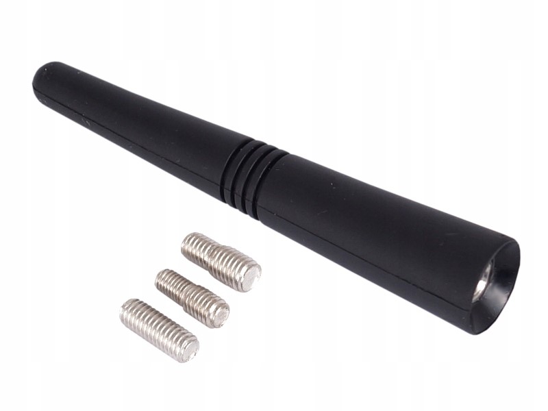 Maszt antenowy 9cm gumowany z 3 adapterami 5 , 6 i 7mm