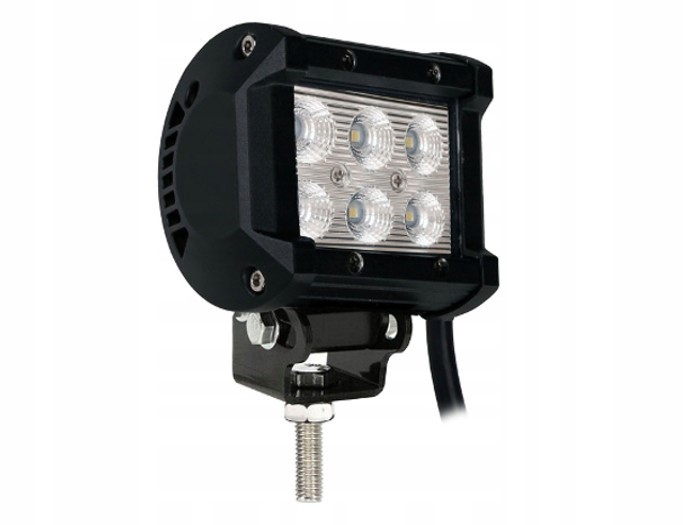 Halogen Light bar double row 6 led 18W 4 flood