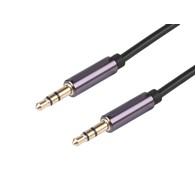 Kabel audio 300cm w oplocie z tworzywa TPE jack > jack AUX 3,5MM