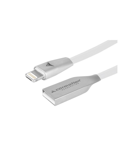 Kable do ładowania 120cm USB zespolone micro USB i Lighting biały