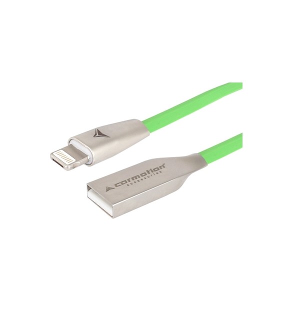 Kabel do ładowania 120cm USB zespolone Usb Lighting zielony