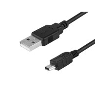 Kabel do ładowania i synchronizacji 120 cm tworzywo USB > mini USB prosta