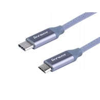 Kabel MYWAY do ładowania i synchronizacji w oplocie z mikrofibry 120 cm USB-C micro USB