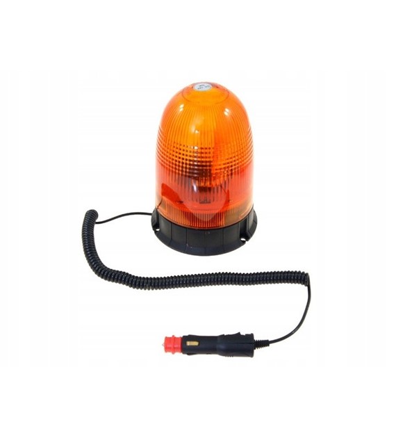 LAMPA OSTRZEGAWCZA Z NAPĘDEM ŚLIMAKOWYM H1 12V POMARAŃCZOWA E8