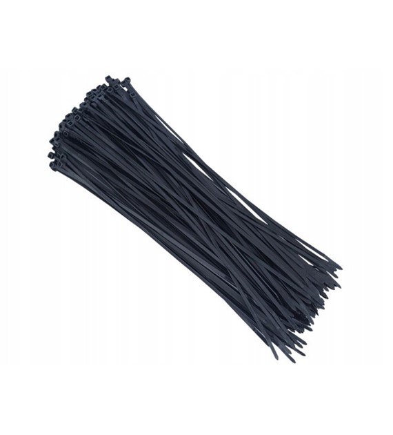 Opaski kablowe nylonowe 300x3,6mm CZARNE
