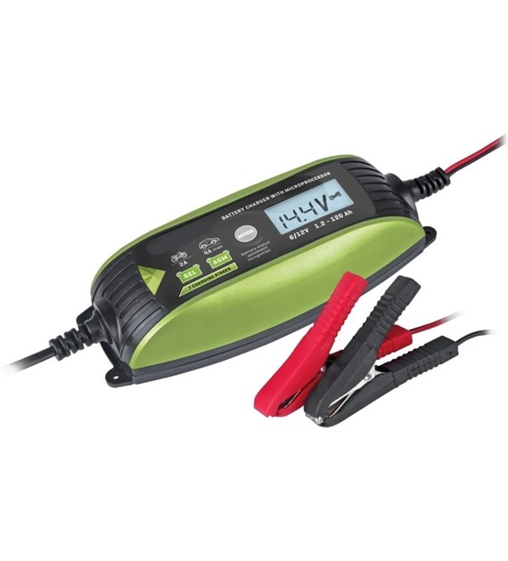 Prostownik z mikroprocesorem  6/12V 2A/ 4a 120ah ip65