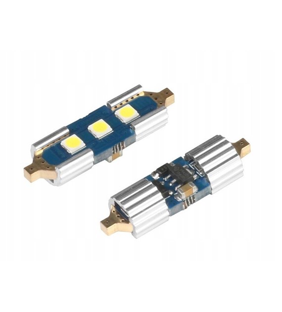 Żarówka Festoon SV 8,5 31MM 12/24 3X 3030 SMD LED nonpolar CANBUS biała