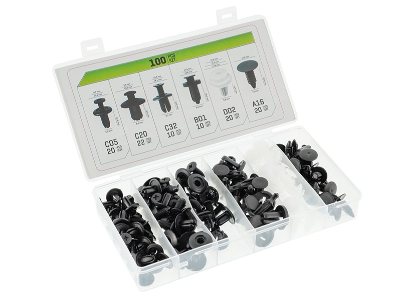 Spinki do tapicerki samochodowej, 100szt