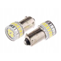 Żarówka H21W BAY9s 12/24V SMD LED nonpolar Canbus Biała 2 szt