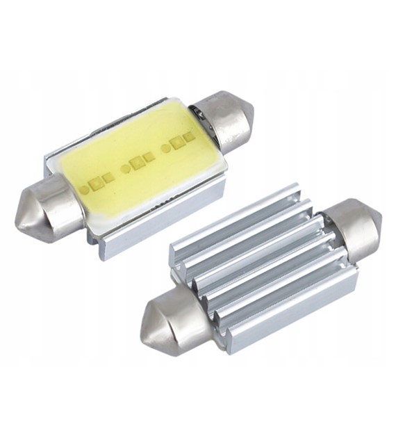 Żarówka C5W 39mm 12V COB LED biała 2szt