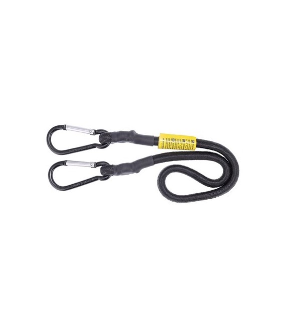 Linka z karabinkami 10mm x 60cm czarna
