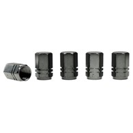 Nakrętki na wentyle, aluminiowe 5szt GUNMETAL