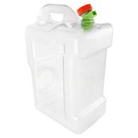 Pojemnik na wodę 12L z plastikowym zaworem, przezroczysty