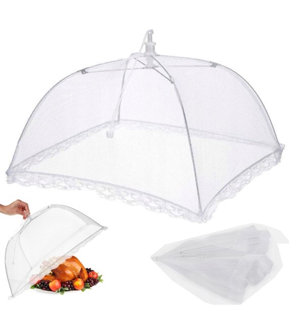MOSKITIERA OSŁONA SIATKA NA JEDZENIE OWOCE GRILL OCHRONA PRZED OWADAMI 40CM