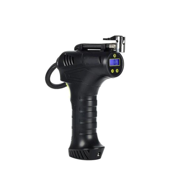 Kompresor powietrza bezprzewodowy, 150 PSI, automatyczny z cyfrowym ciśnieniomierzem, 4 adaptery