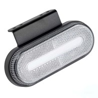 Lampa obrysowa LED 10~30V, DC owalna biała