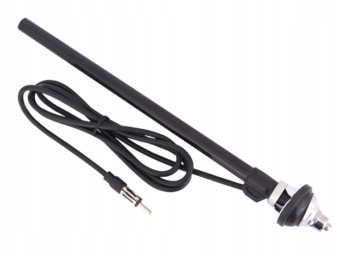 Antena teleskopowa chrom przewód 80cm