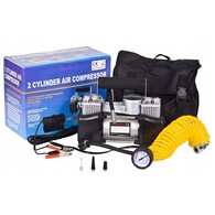 Kompresor samochodowy DWUTŁKOWY 12V 150PSI 30A
