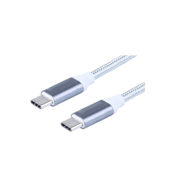 Kabel do ładowania i synchronizacji w oplocie z mikrofibry 120 cm USB-C USB-C v 3,0