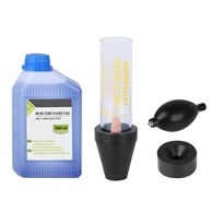Tester szczelności uszczelki głowicy CO2 + płyn reakcyjny 500 ml + pompka do zasysania gazu z układu chłodzenia + tuba do pomiaru