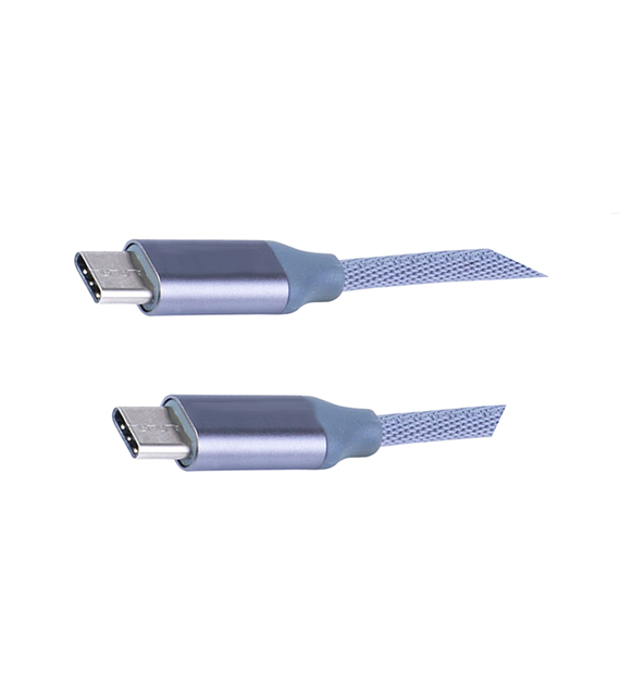 Kabel MYWAY do ładowania i synchronizacji w oplocie zmikrofibry 120cm USB-C > USB-C v 2,0